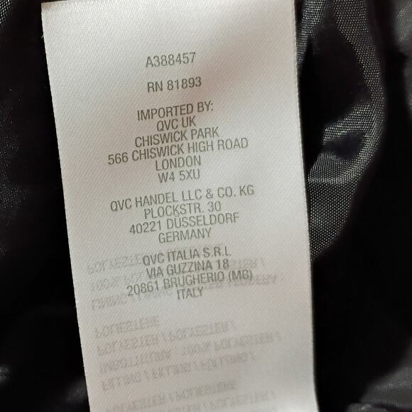 Lisa Rinna Collection 1X Puffer Coat Houndstooth Black/White Detachable Hood - Picture 11 of 12